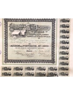 1898 - SOCIEDAD ANONIMA MINAS DE ALCARACEJOS - BILBAO