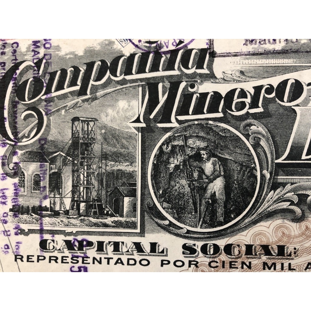 1920 - COMPANIA MINERO METALURGICA LOS GUINDOS...