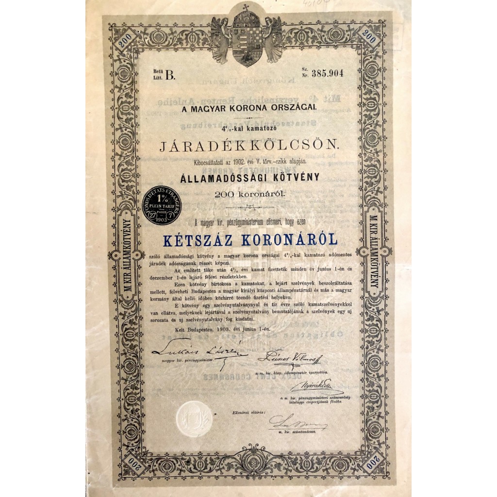 MAGYAR KORONA ORSZAGAI - 200 KORONAROL -...