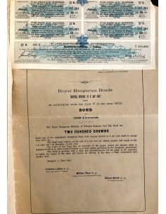 MAGYAR KORONA ORSZAGAI - 200 KORONAROL - BUDAPEST 1903 2