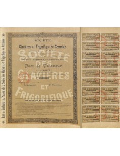 1870 - GLACIERES ET FRIGORIFIQUE DE GRENOBLE SOC. DES