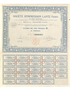1929 - IMPRESSION LANTZ FRERES SOC. D'