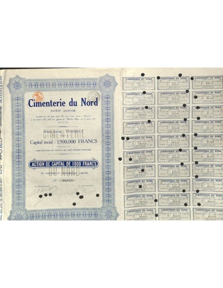 1925 - CIMENTERIE DU NORD