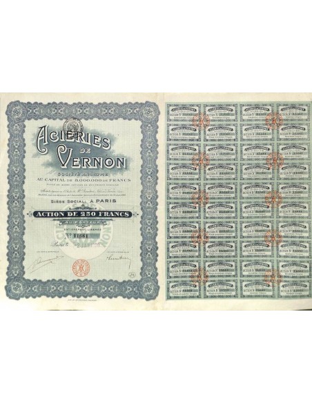 1920 - ACIERIES DE VERNON
