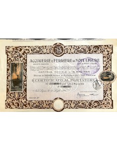 1924 - ACCIAIERIE E FERRIERE DI NOVI LIGURE - 1 SHARE