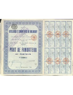 1920 - ATELIERS ET CHANTIERS DE BALBIGNY