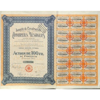1924 - APPAREILS MENAGERS SOC. DE CONSTRUCTION DES
