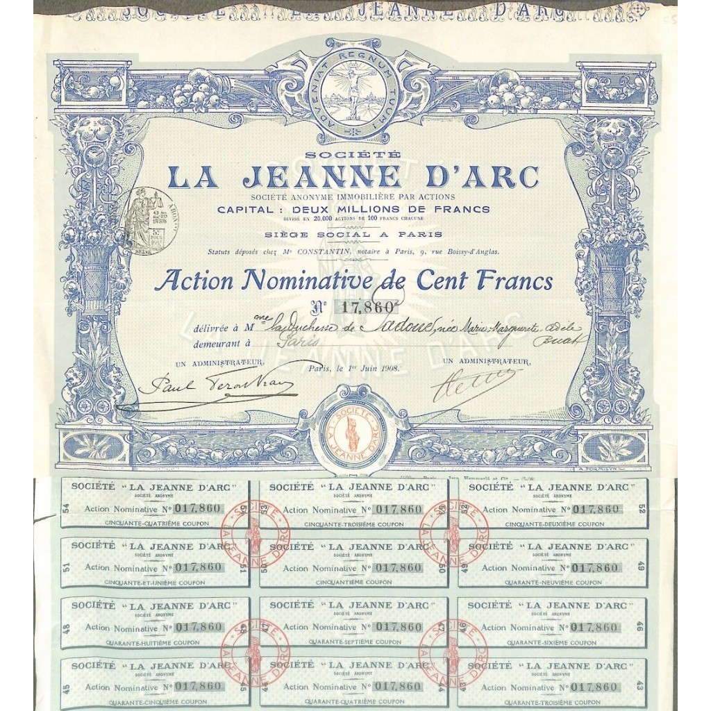 1908 - LA JEANNE D'ARC