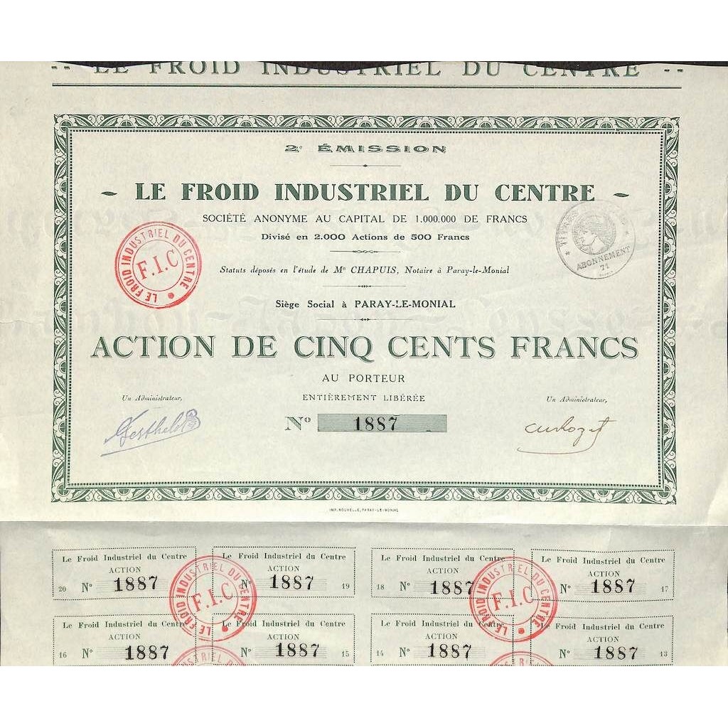 LE FROID INDUSTRIEL DU CENTRE