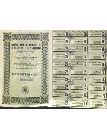 1951 - IMMOBILIERE DE ST.ETIENNE ET DE ST.CHAMOND SOC. ANON.
