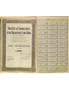 1922 - D'EXPLOITATION ET DE TRAITEMENT DES BOIS SOC.
