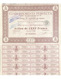 1932 - ETABLISSEMENTS PERFECTA (ABEL BAUMGARTEN ET C.IE)