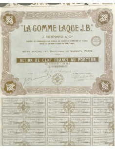 1924 - LA GOMME LAQUE J. B. ( J. BESNARD ET C.IE )