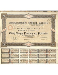 1929 - ETABLISSEMENTS GABRIEL DANSAN