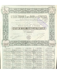 1928 - L'ELECTRIQUE DES BOIS ET CIMENTS