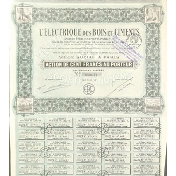 1928 - L'ELECTRIQUE DES BOIS ET CIMENTS