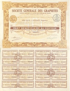1931 - GENERALE DES GRAPHITES SOC.