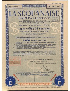 1944 - LA SEQUANAISE CAPITALISATION