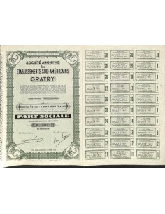 1955 - GRATRY - SOC. ANON. DES ETABLISSEMENTS SUD-AMERICAINS