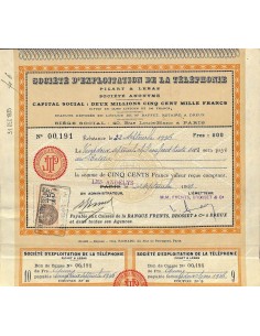 1931 - D'EXPLOITATION DE LA TELEPHONIE SOC.