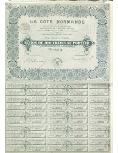 1927 - LA COTE NORMANDE SOC. ANON. IMMOBILIERE