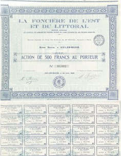 1928 - LA FONCIERE DE L'EST ET DU LITTORAL