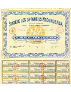 1927 - APPAREILS MAGONDEAUX SOC. DES