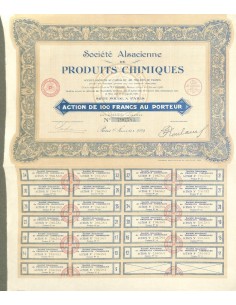 1929 - PRODUITS CHIMIQUES SOC. ALSACIENNE DES