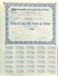 1925 - IMMOBILIERE DES GRANDS CRUS DE FRANCE SOC.