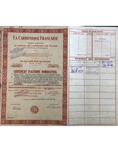 1947 - LA CARBONIQUE FRANCAISE