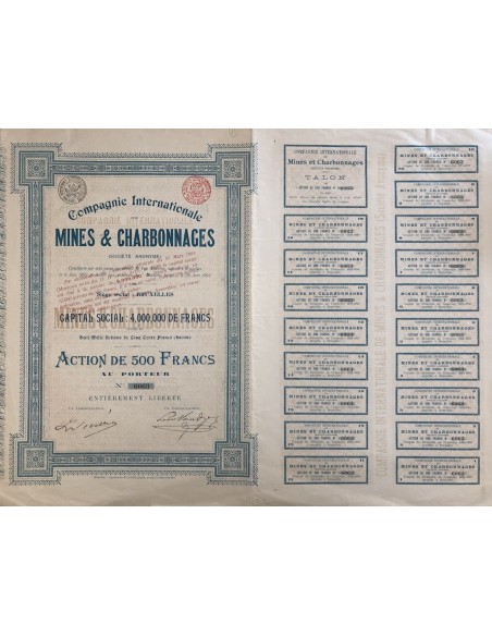1902 - COMPAGNIE INTERNATIONALE MINES & CHARBONNAGES