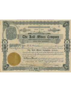 THE LODI MINES COMPANY - 2500 AZIONI - DENVER 1908