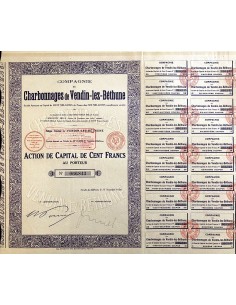 1924 - COMPAGNIE DES CHARBONNAGES DE VENDIN -LEZ-BETHUNE