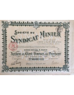 1907 - SOCIETE DU SYNDICAT MINIER 2