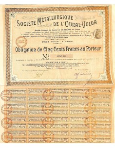 1902 - METALLURGIQUE DE L'OURAL-VOLGA SOC.