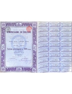 1899 - D'IMPRESSIONS EN COULEURS SOC. NOUVELLE
