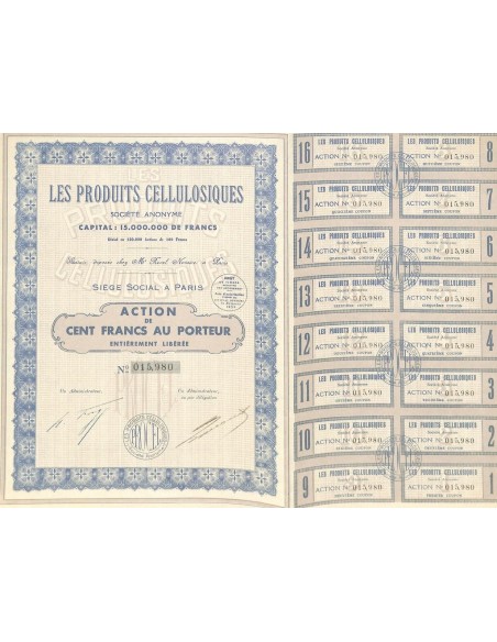 1934 - LES PRODUITS CELLULOSIQUES