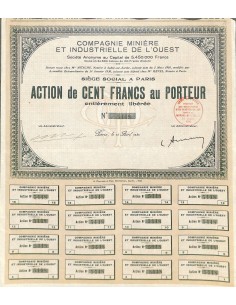 1930 - MINIERE ET INDUSTRIELLE DE L'OUEST COMPAGNIE