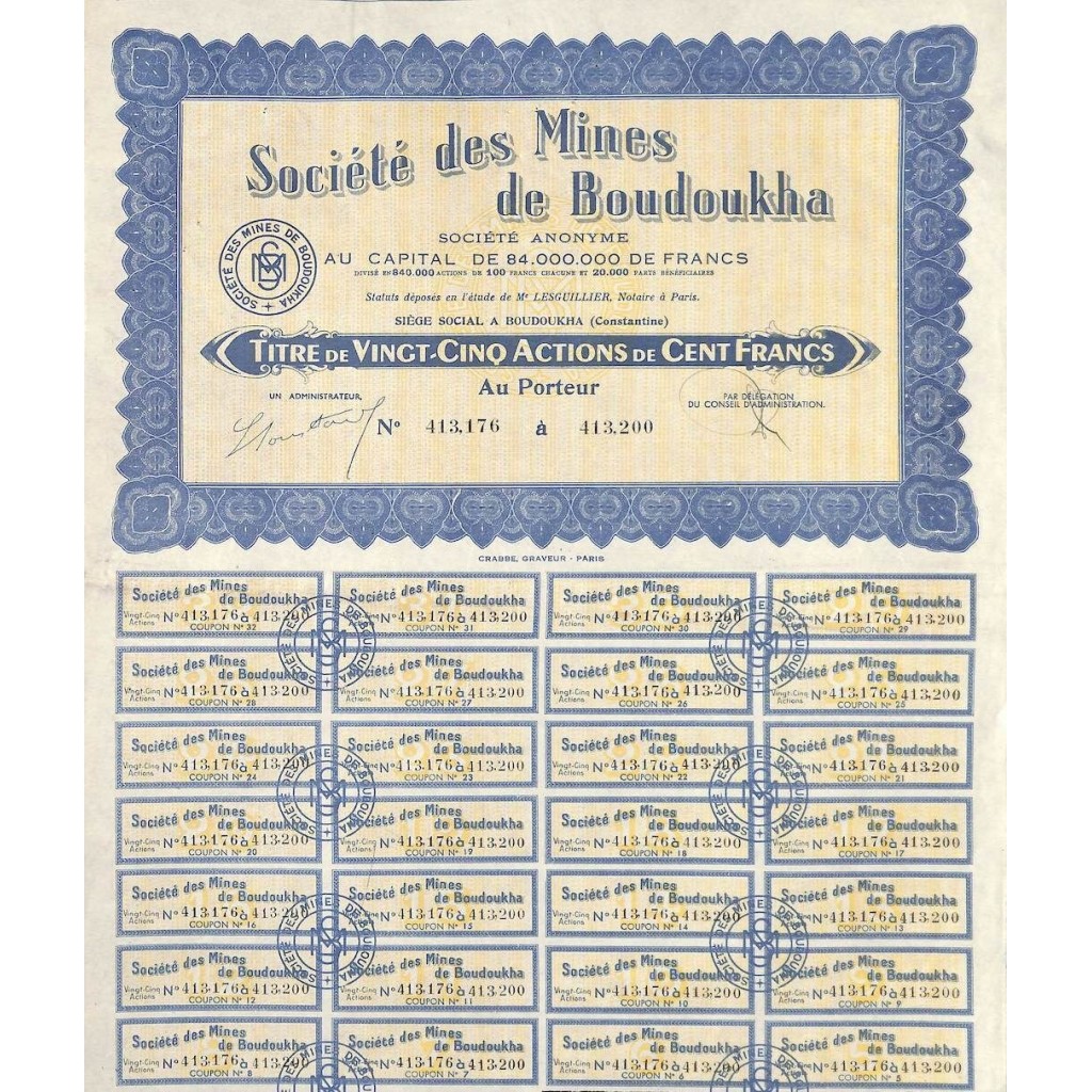 MINES DE BOUDOUKHA SOC. DES