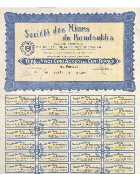 MINES DE BOUDOUKHA SOC. DES