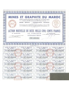 1954 - MINES ET GRAPHITE DU MAROC