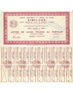 1960 - SIMFLUOR ( SOC. INDUSTR. ET MINIERE DU FLUOR )