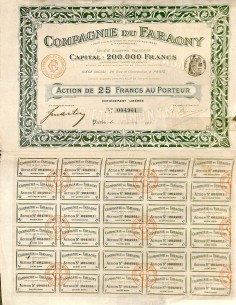 1911 - COMPAGNIE DU FARAONY