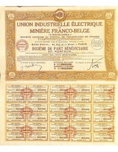 1931 - UNION INDUSTRIELLE ELECTRIQUE ET MINIERE FRANCO-BELGE