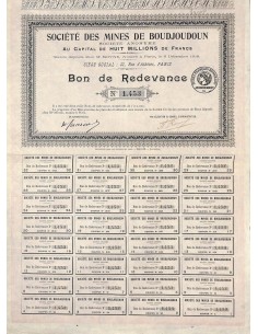 1919 - MINES DE BOUDJOUDOUN SOC. DES