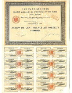 1926 - INDUMINE SOC. AUXILIAIRE DE L'INDUSTRIE ET DES...