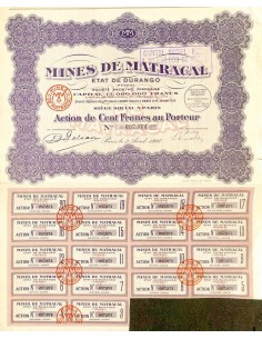 1928 - MINES DE MATRACAL