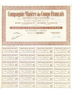 1960 - COMP. MINIERE DU CONGO FRANCAIS