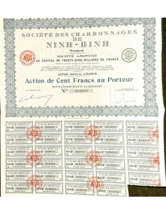 1928 - CHARBONNAGES DE NINH-BINH SOC. DES