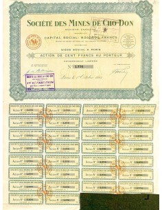 1925 - MINES DE CHO DON SOC. DES